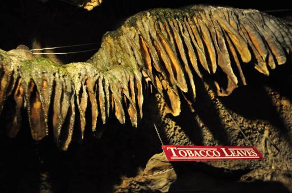 Algumas formações tem até nome em Ruby Falls, na Georgia - EUA